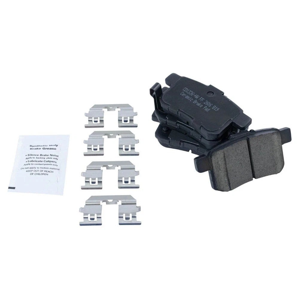 Rear Ceramic Disc Brake Pad & Rotors Kit for Honda Accord Acura TSX