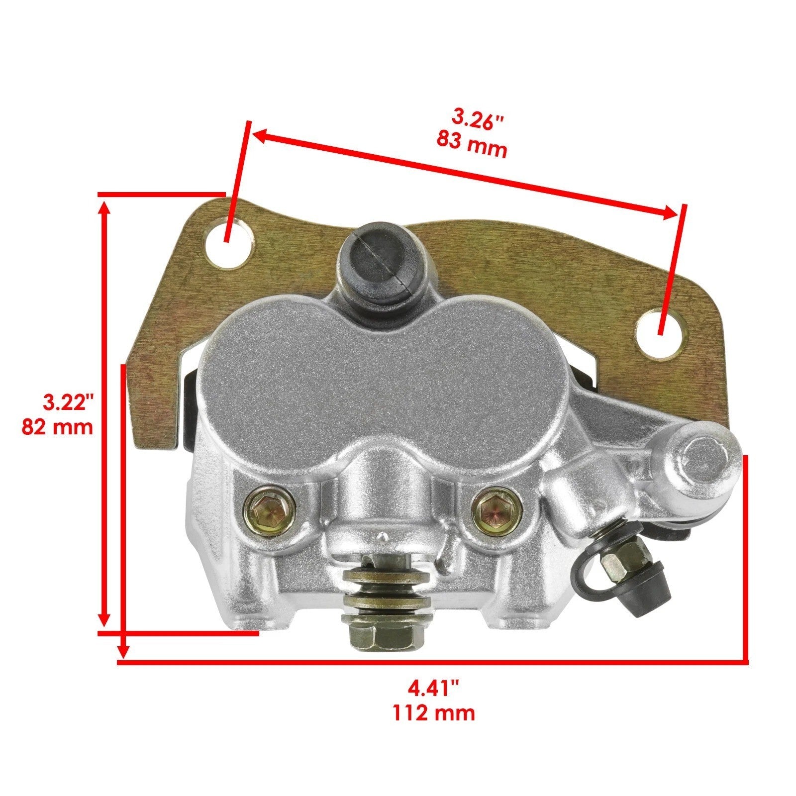 Front Left Right Brake Caliper W/Pads for Yamaha Rhino 700 YXR700 4X4 2008-2013
