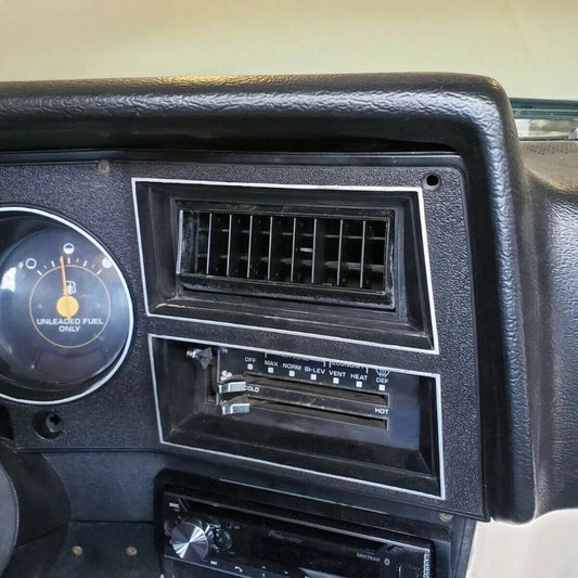 Black Molded Dash Cover Board Overlay Cap for 81-91 Chevy/GMC C/K/R/V Suburban