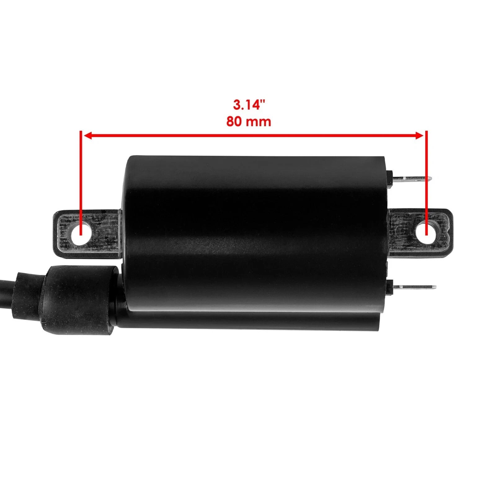 2x Ignition Coil w/ Spark Plug Boot Cap for Kawasaki KAF620 Mule 4000 2009-2021