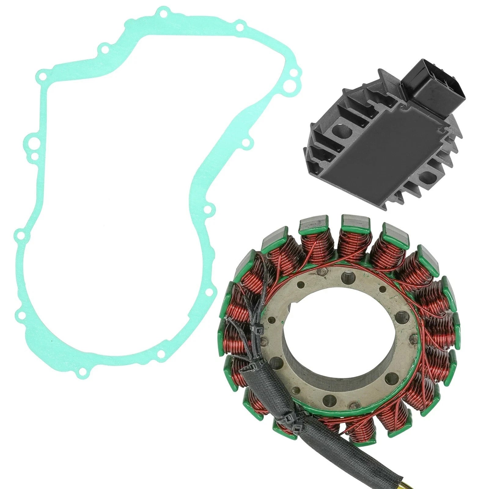 Stator And Regulator Rectifier W/Gasket for Yamaha Big Bear 400 YFM400 2002-2012