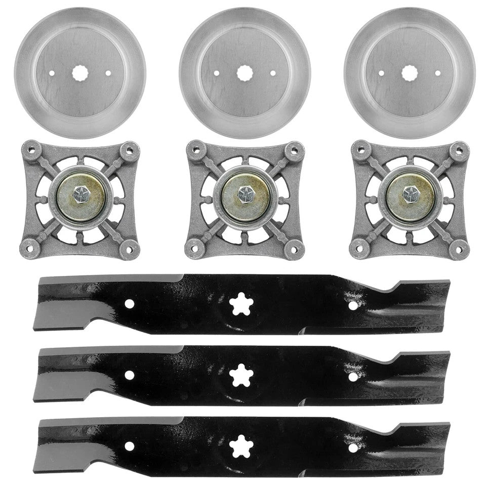 54" Deck Spindle Pulley Blade Rebuild Kit for Husqvarna GT2254 54" Deck