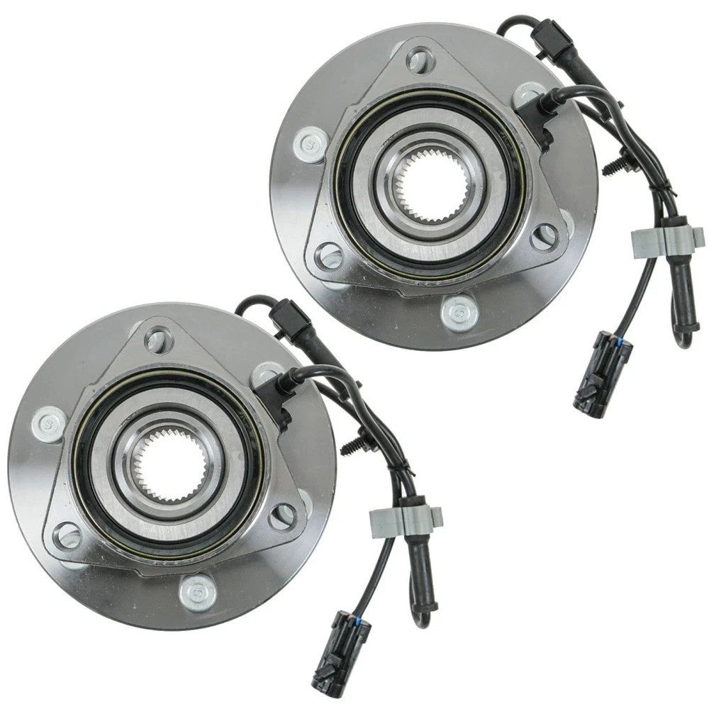 4WD Front Wheel Hub Bearings For Chevy Silverado GMC Sierra 1500 Tahoe 6 Lugs