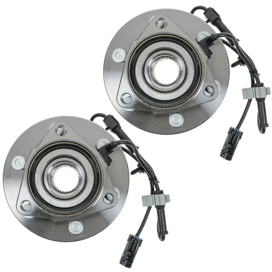 4WD Front Wheel Hub Bearings For Chevy Silverado GMC Sierra 1500 Tahoe 6 Lugs