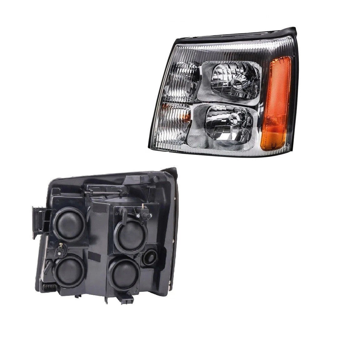 Headlight Assembly Set Fits 03-06 Cadillac Escalade Escalade ESV Escalade EXT