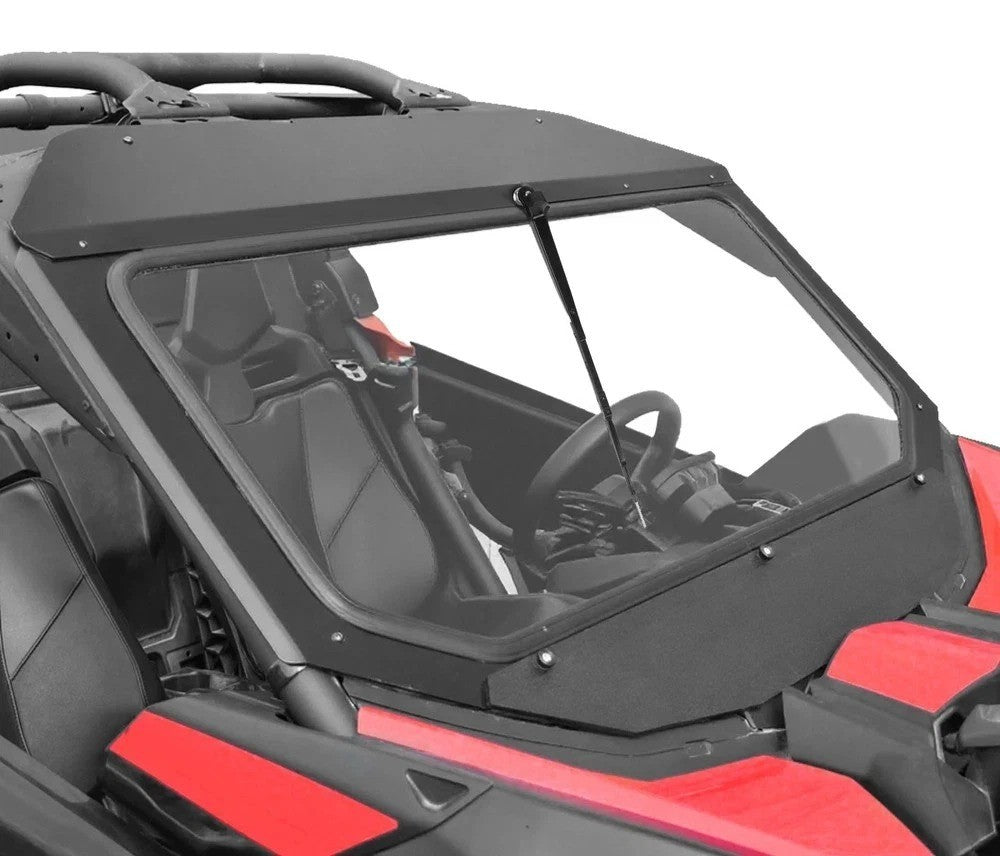Front Glass Windshield w/ Wiper For  2017+ Can-Am Maverick X3 DS/RC ATV/UTV