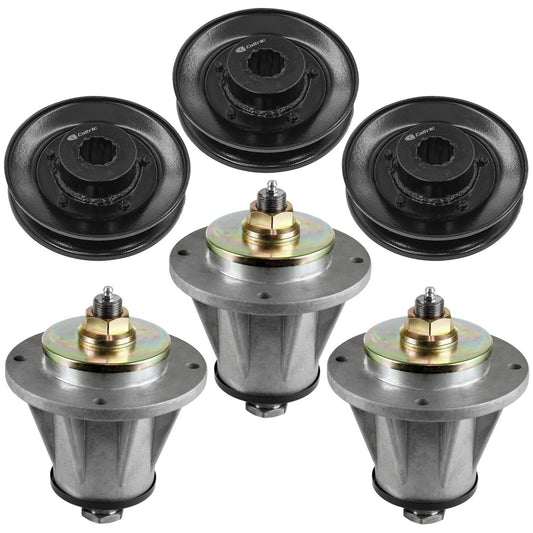 539112141 48" Deck Spindle & Pulley For Husqvarna iZ 21 / iZ 4819 / iZ 4821