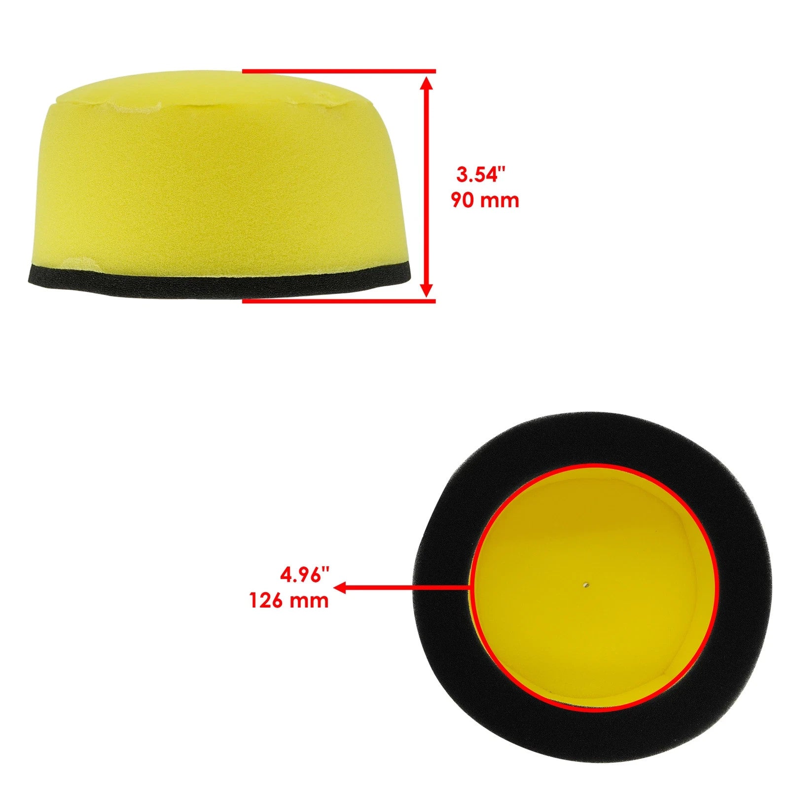 Air Filter For Kawasaki KX125 1988-1990/KX250 1988-1989/KX500 1988-2004
