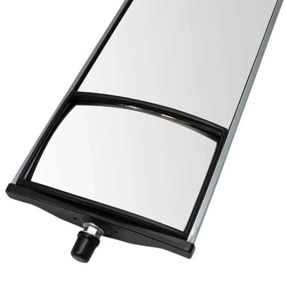 16" x 6.5" Aluminum West Coast Mirror Pair w/ Convex Glass for HD Semi Truck