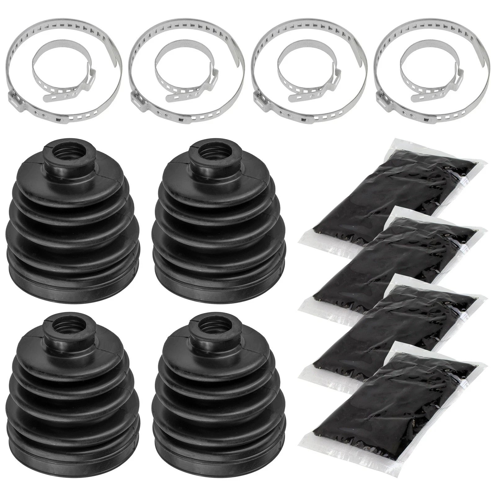 2 Rear Axle Inner and Outer CV Boot Kit for Can-Am Outlander 500 650 800 2006 07