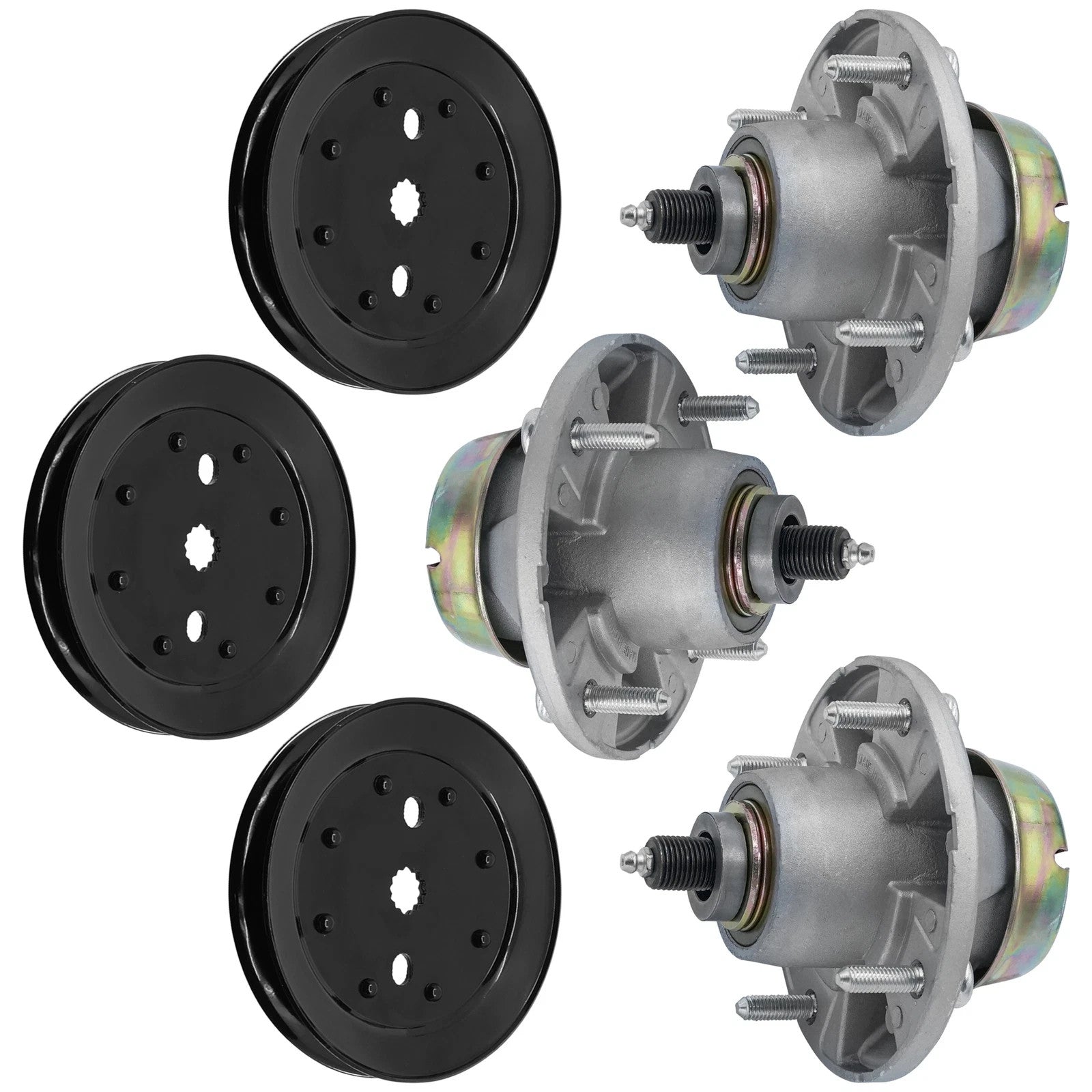 Blade Spindle Assy w/Pulley for John Deere X595 X700 X720 X728 X744 54" 62" / 3x