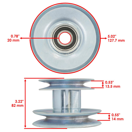 AM118260 38" Deck Idler Pulley For John Deere 240 245 260 285 320 325 335 345