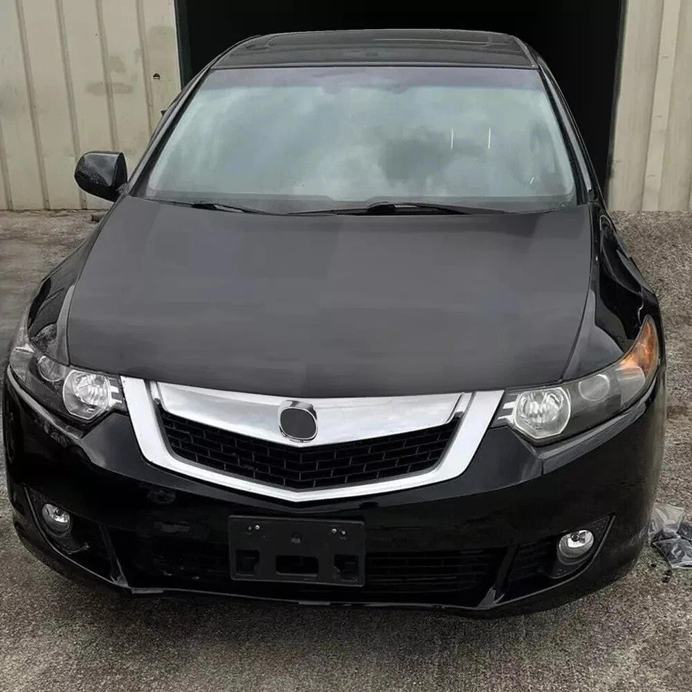 Fit For 2009 2010 Acura TSX Front Upper Grille Grill Mesh Cover Chrome Molding