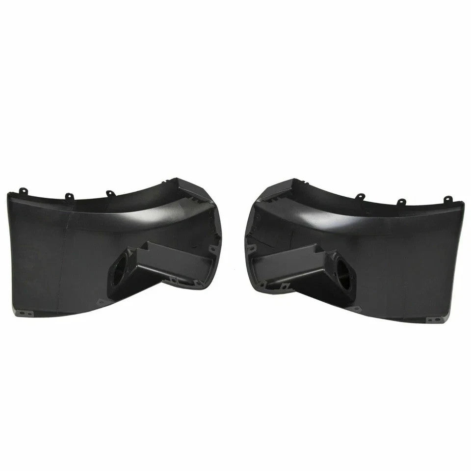 Bumper End Caps Set For 2007-2013 Chevy Silverado 1500 Fog Light Holes Front