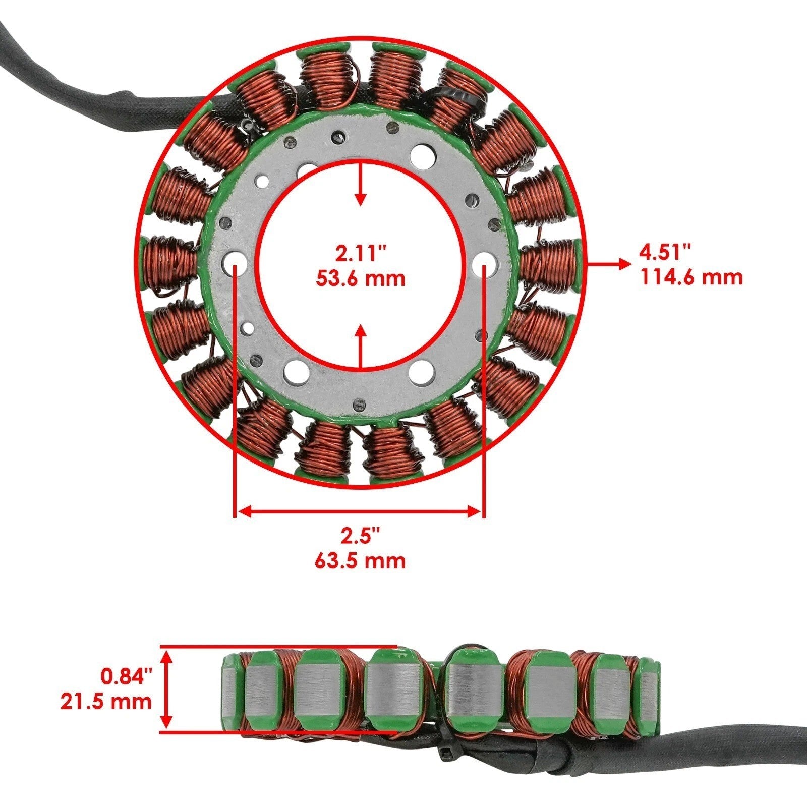 Stator & Gasket for Kawasaki Brute Force 650 KVF650 KVF-650 4X4 2005 2006-2013
