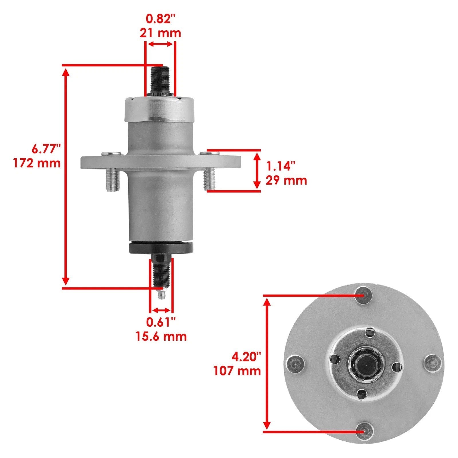 Spindle Assembly for John Deere 44L777 Z245 Z255 EZtrak AM136733 AM143469 48"