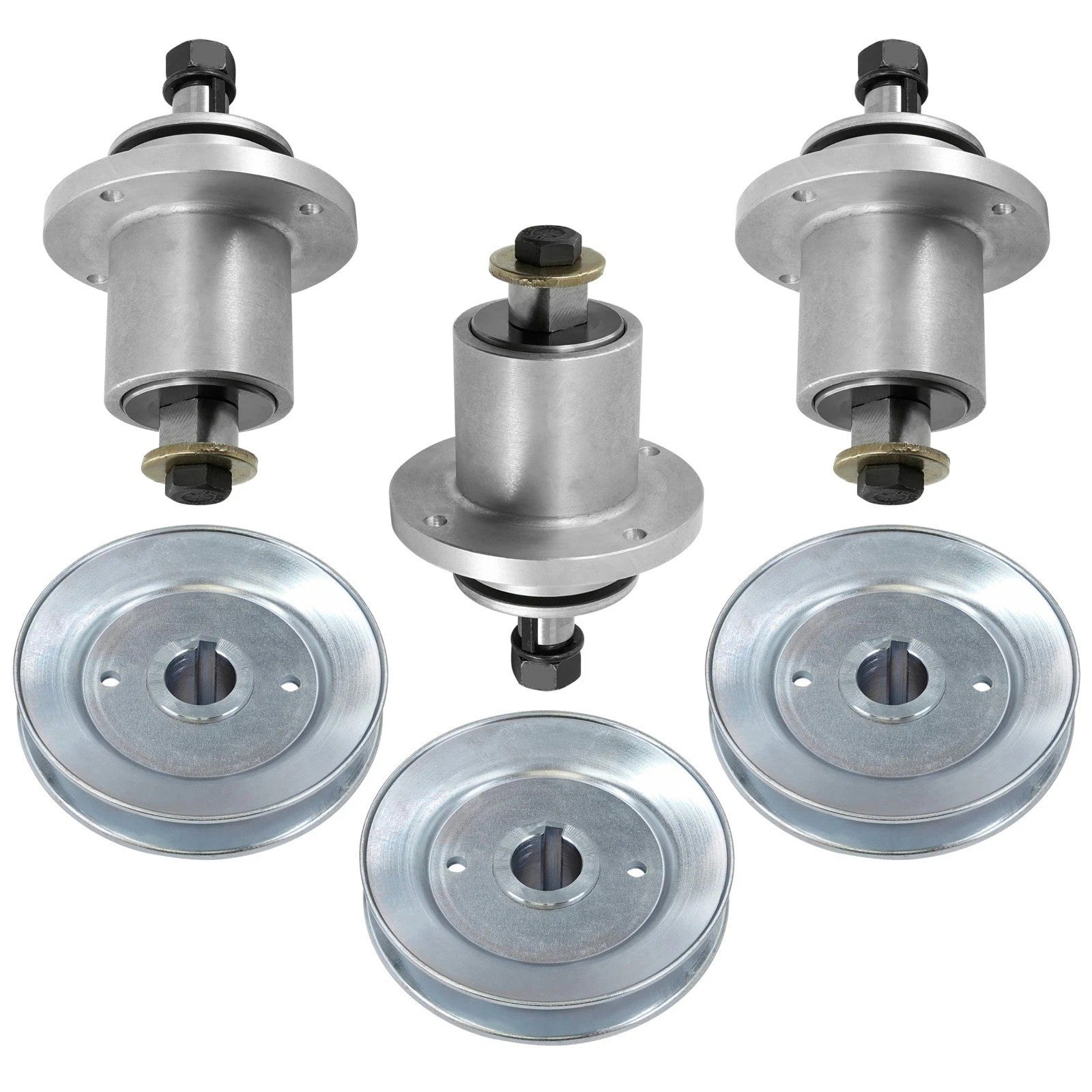 Caltric 48" Deck Spindle & Pulley For Scag Liberty Z SZL48-22KT SZL48-21FR