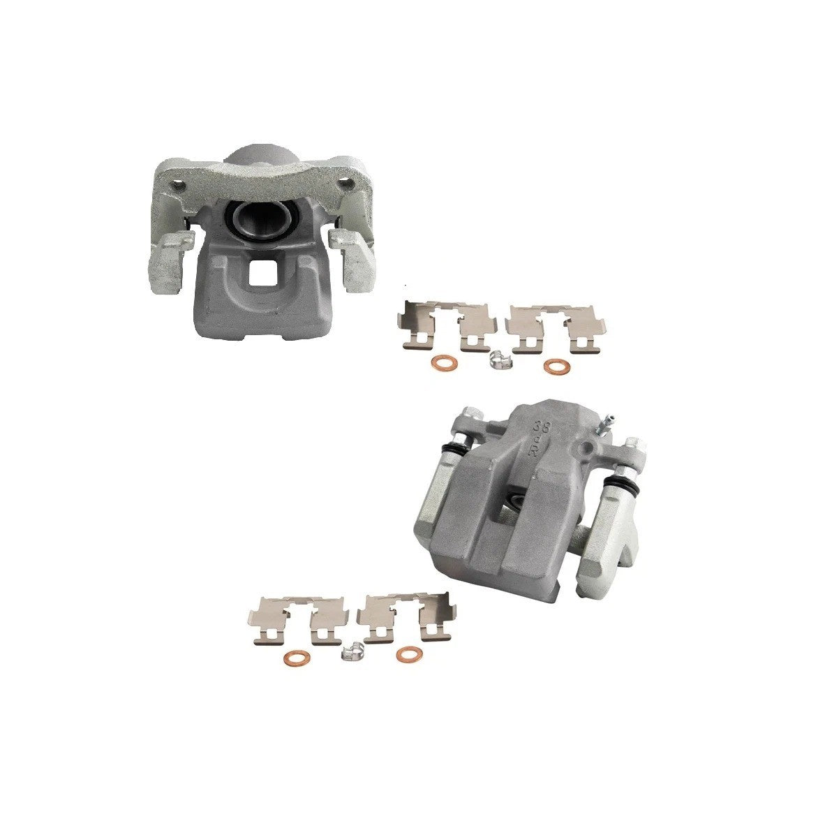 New Rear Disc Brake Caliper with Bracket & Hardware Pair for Toyota Rav4