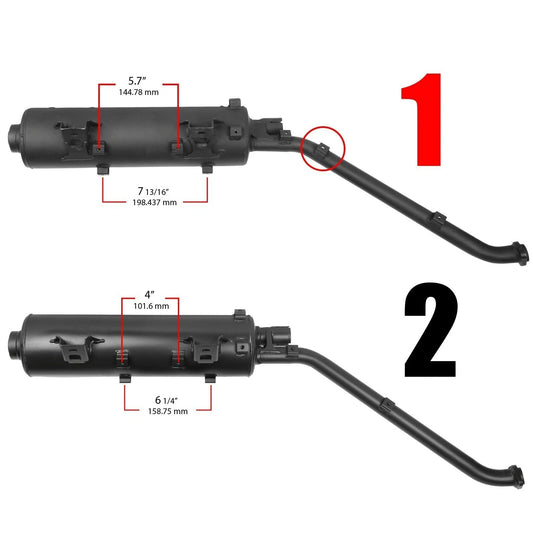 Exhaust Muffler for Kawasaki Brute Force 750 KVF750A B C 4X4 Carb 2005-2006