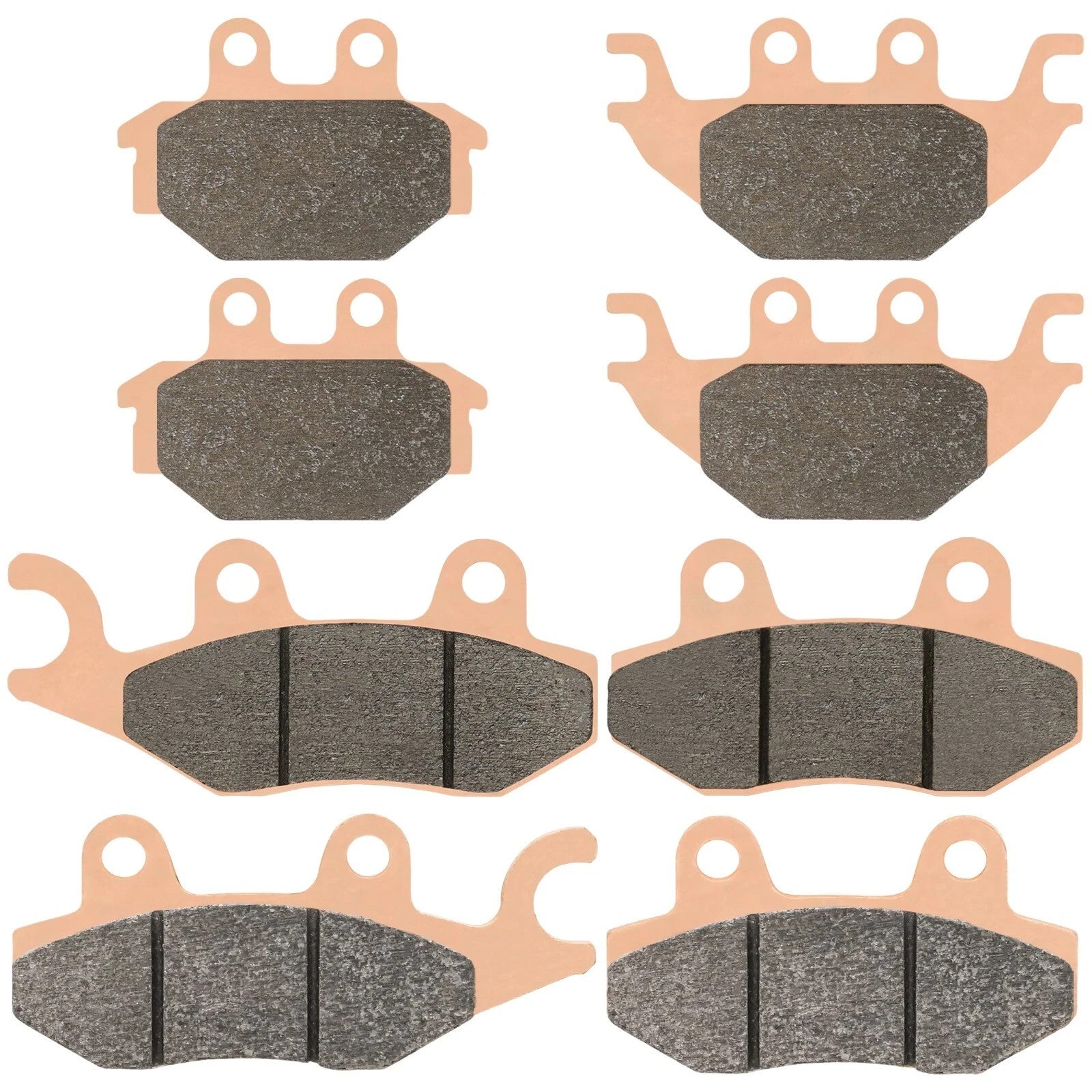 Front and Rear Brake Pads for Kawasaki Mule Pro-Fx Pro-Fxt KAF820 2015-2016