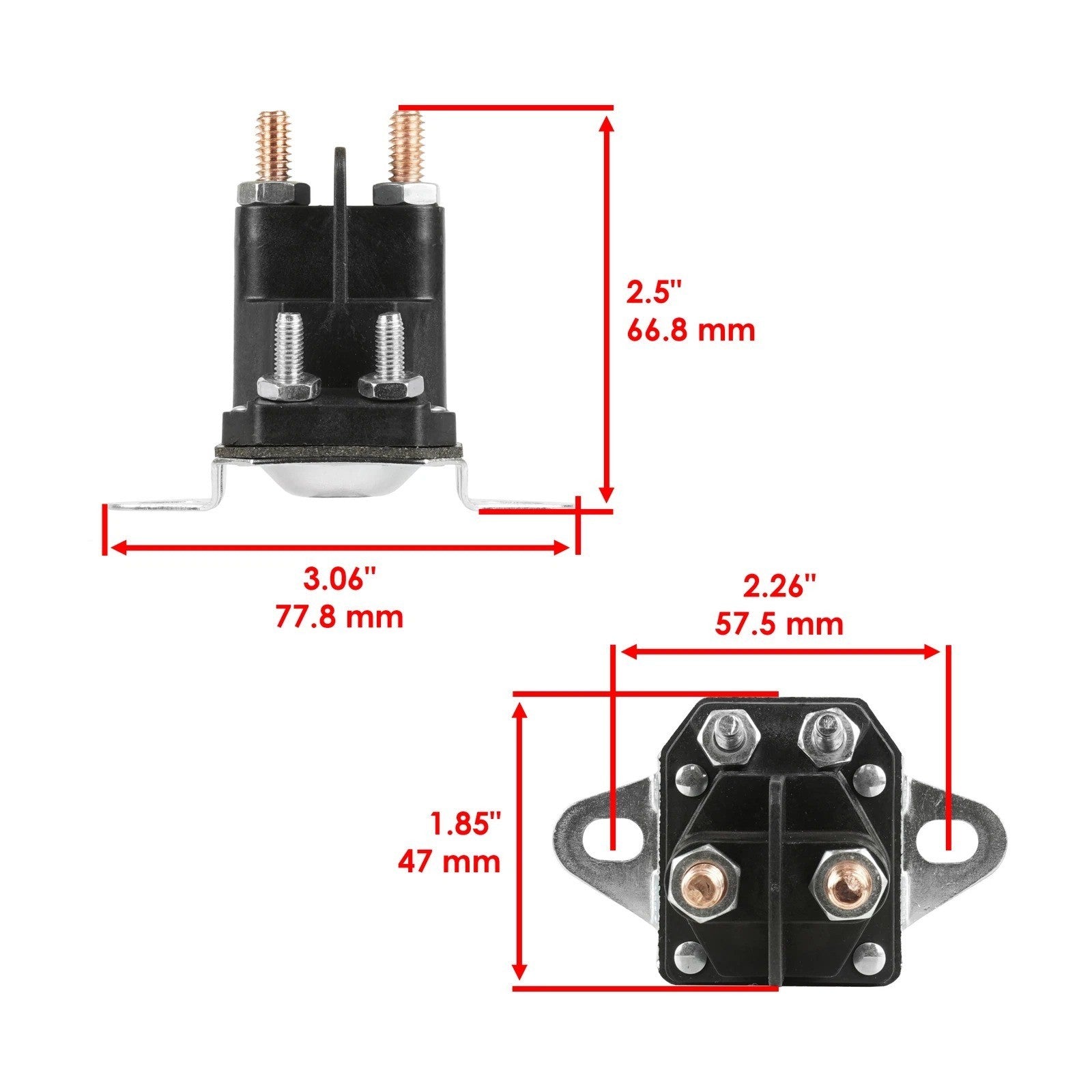 12V Starter with Relay Solenoid for John Deere X350 X350R X354 X360 X370 X380
