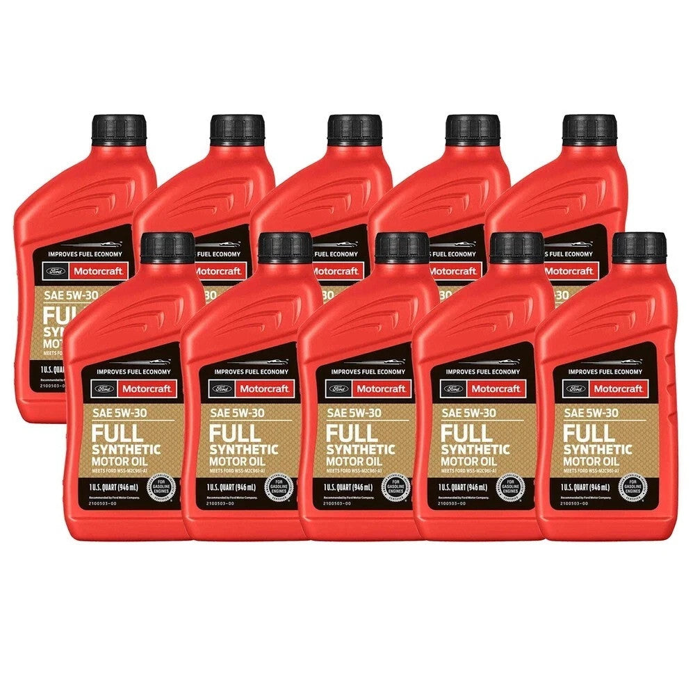 Motorcraft OEM Full Synthetic Motor Oil SAE 5W-30 - 10 Quart