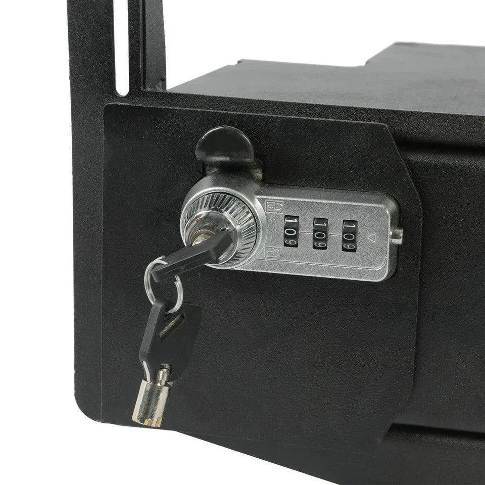 Center Console Safe Lock Vault For 15-20 Ford F150 Raptors F250 F350 Super Duty