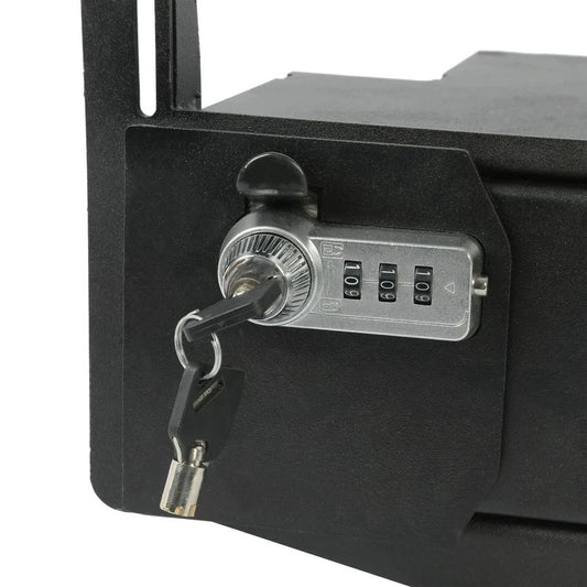 Center Console Safe Lock Vault For 15-20 Ford F150 Raptors F250 F350 Super Duty