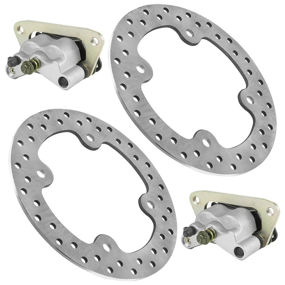 Front Left Right Brake Caliper w/ Disc for Polaris RZR S 800 / RZR 800 2010-2014