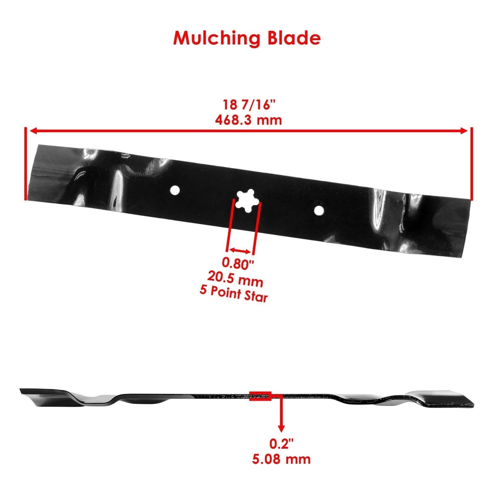Mower Blade For Husqvarna GTH26K54 GTH2654 GTH2754 GTH24V54 LGT2554 