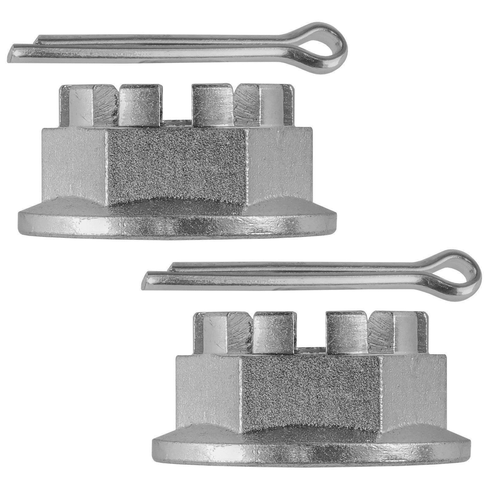Set of 2 Rear Axle Castle Nuts & Pins for Honda TRX250X Fourtrax 250 1987-1992