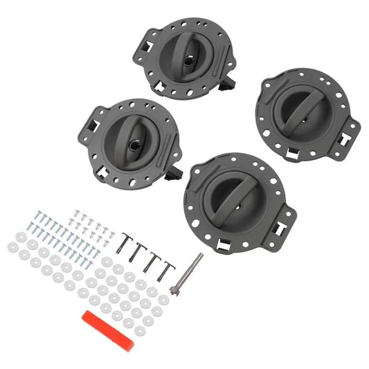 Inner Interior Front Rear Door Handles Gray Bolts 4 For JEEP COMMANDER 2006-2010