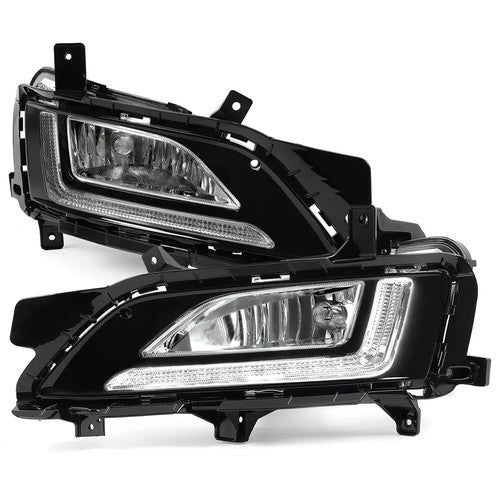 For 2019 2020 2021 Hyundai Tucson LED Fog Lights Front Bumper Lamps with DRL