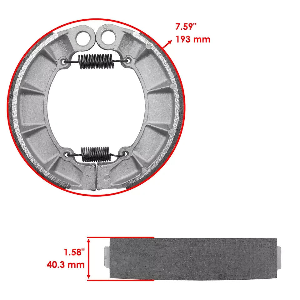 Front Brake Pads & Rear Shoes for Yamaha XV1100 XV1100S Virago 1100 1986-1999