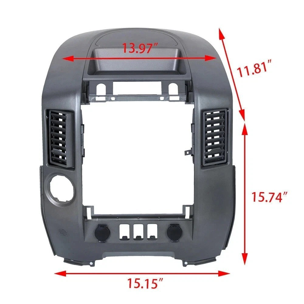 Center Dash Radio Bezel Instrument Panel For Nissan Titan Armada 2004-2006 ABS