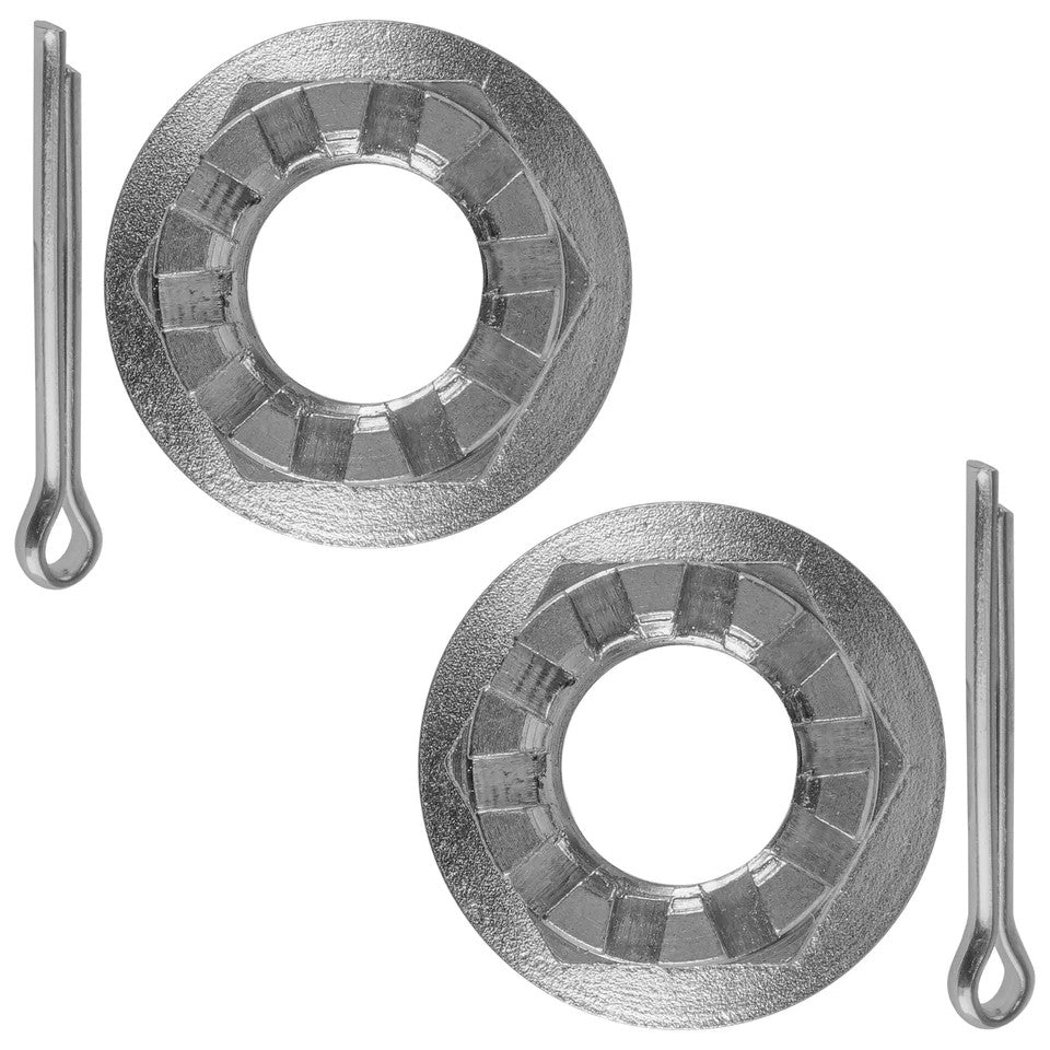 Set of 2 Rear Axle Castle Nuts & Pins for Honda ATC250ES Big Red 250 1986-1987