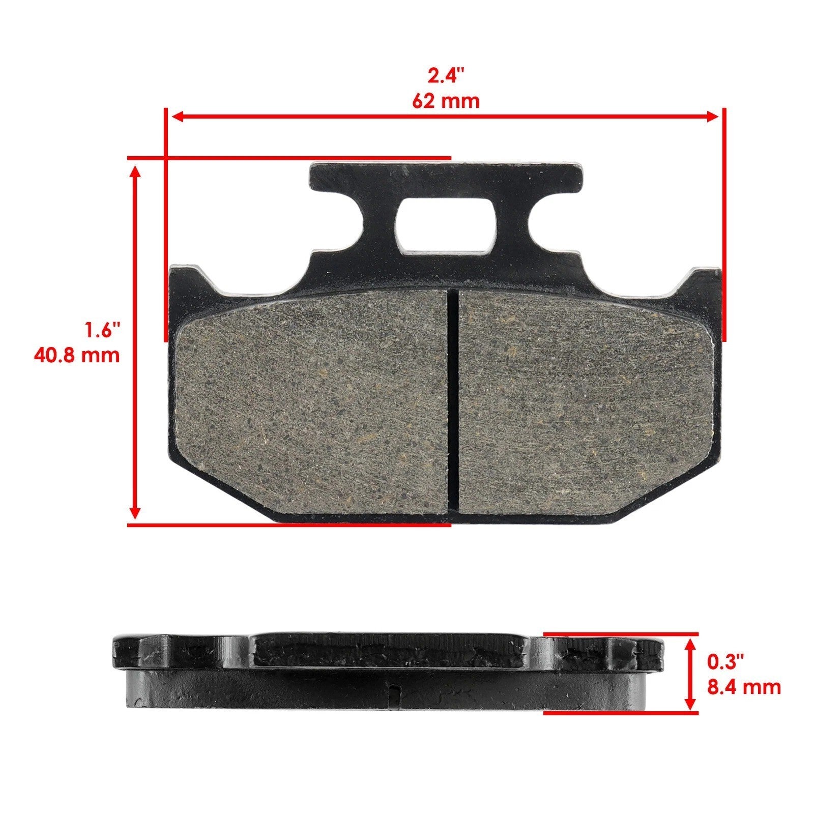 Front Rear Brake Pads for Yamaha YZ250 Competition 1990-1997 Front Rear Pads