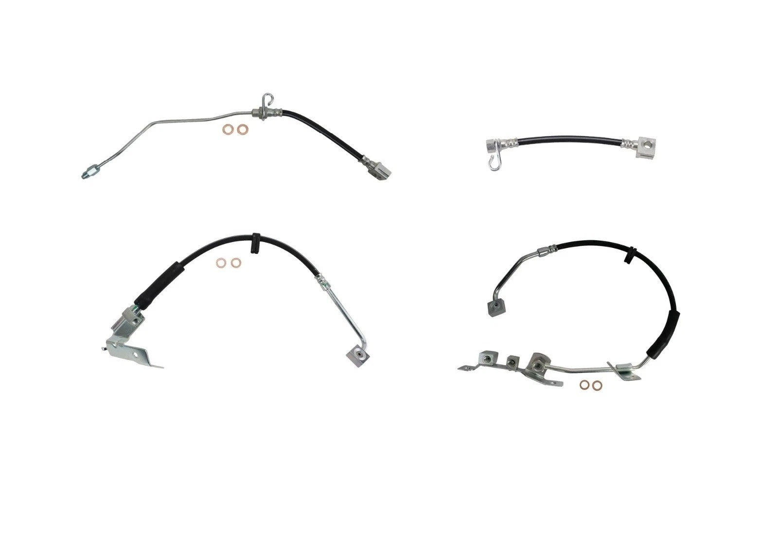 Front and Rear Brake Hose Set For 2002-2005 Dodge Ram 1500