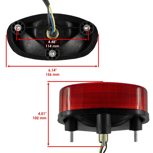 Caltric Rear Brake Taillight For Yamaha YFZ450 2004-2005 5LP-84700-11-00