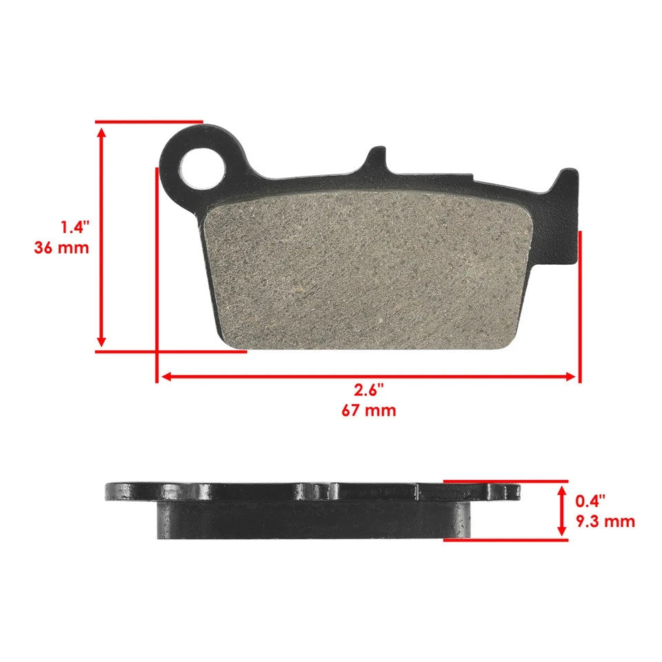 Front Rear Brake Pads for Kawasaki KX250 KX250F 2004 2005 2006 2007 08 2009-2017