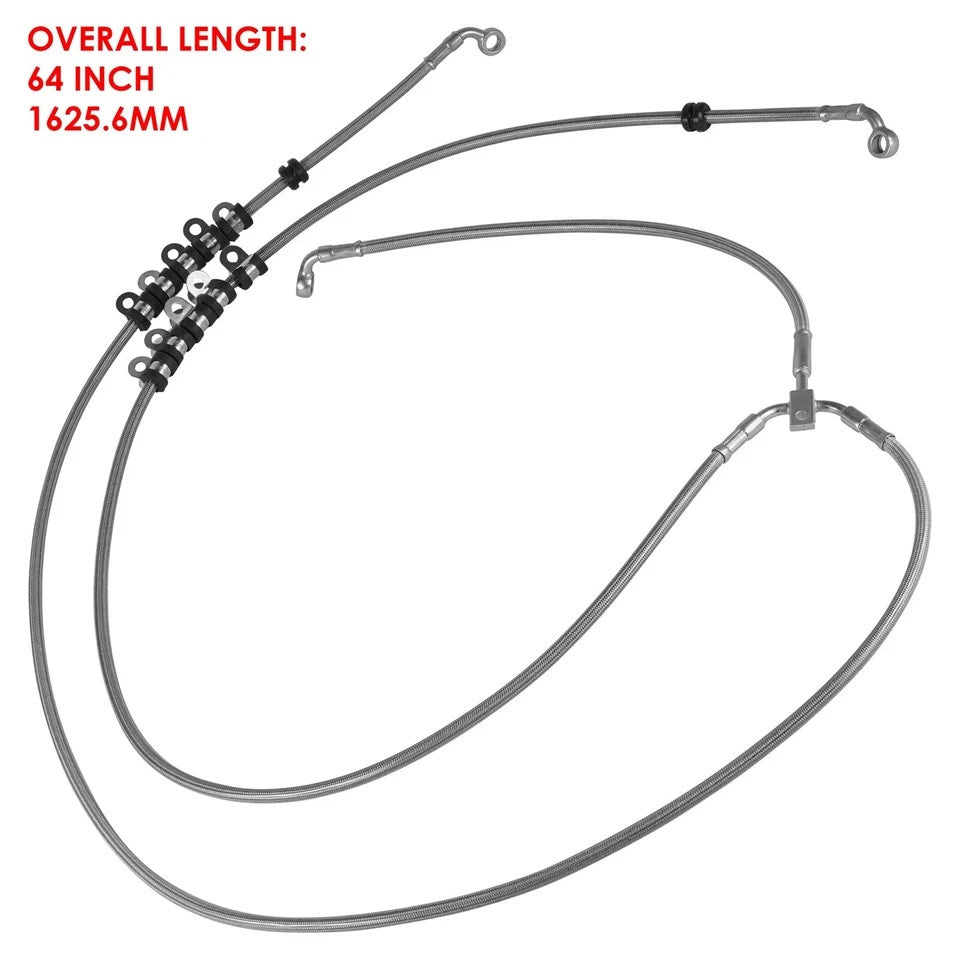 Caltric 705601495 Front Flexible Brake  Hose For Can-Am Maverick X3