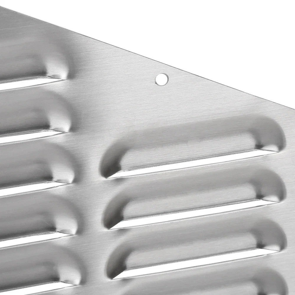 For Jeep XJ Cherokee 1984-2001 2Pcs Silver Hood Louver Alum Vent Panels Kit