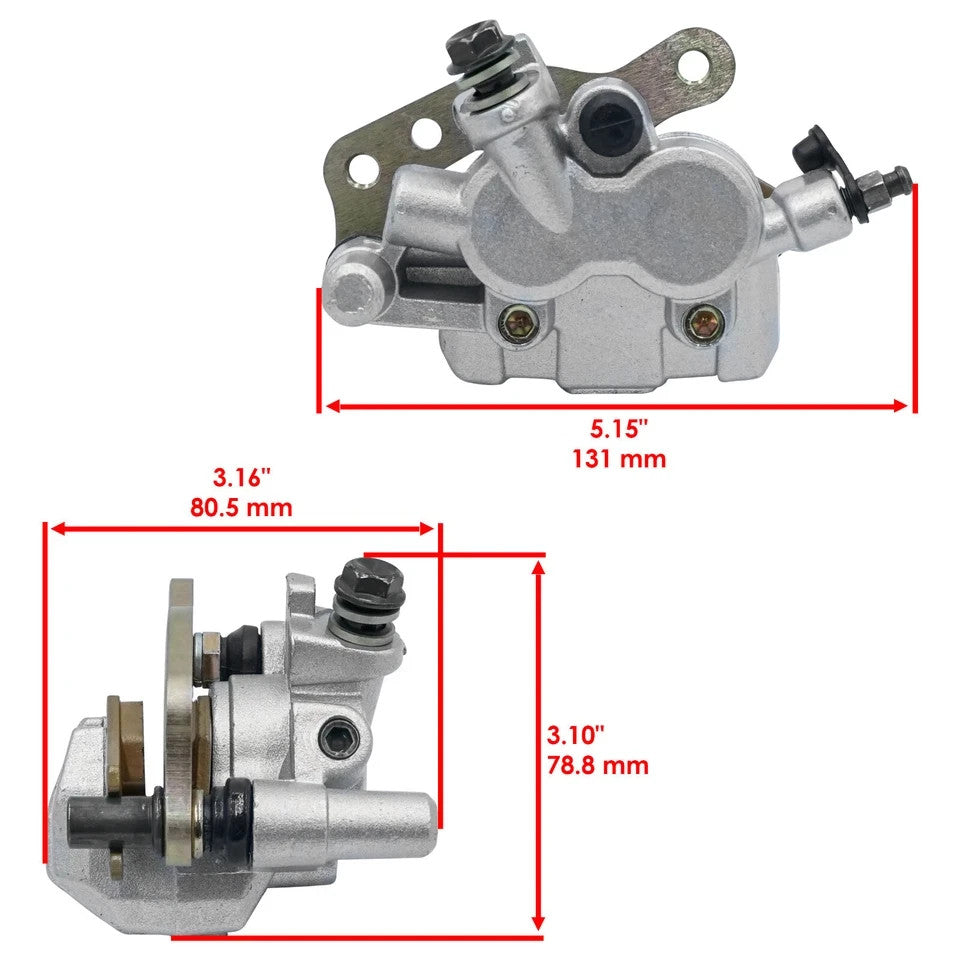 For Kawasaki Bayou 300 KLF300C 4X4 1989-05 Front LH and RH Brake Caliper W/Pads
