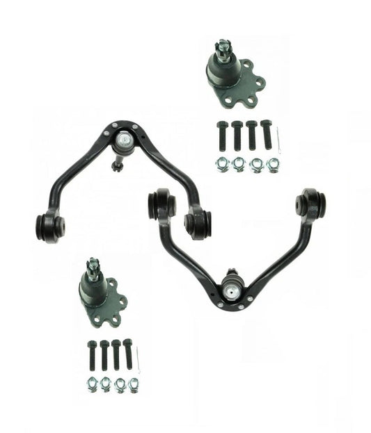 4pc Suspension Kit Upper Control Arm Lower Ball Joints for Chevy GMC