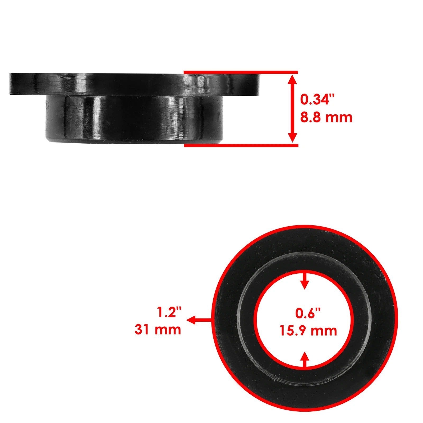 Front Susp. Shock Absorber Bushings for Arctic Cat ZL440 ZL500 550 600 700 800