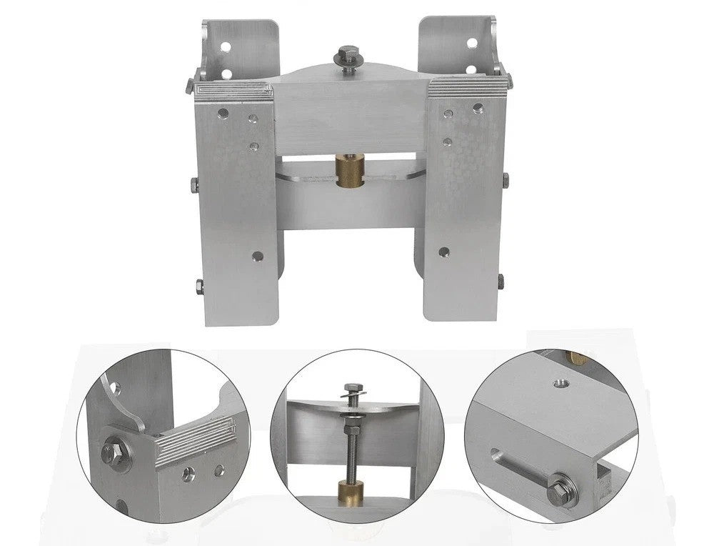 Adjustable 4'' Set Back Jack Plate Manual Power Lift Transom Outboard Boat Motor