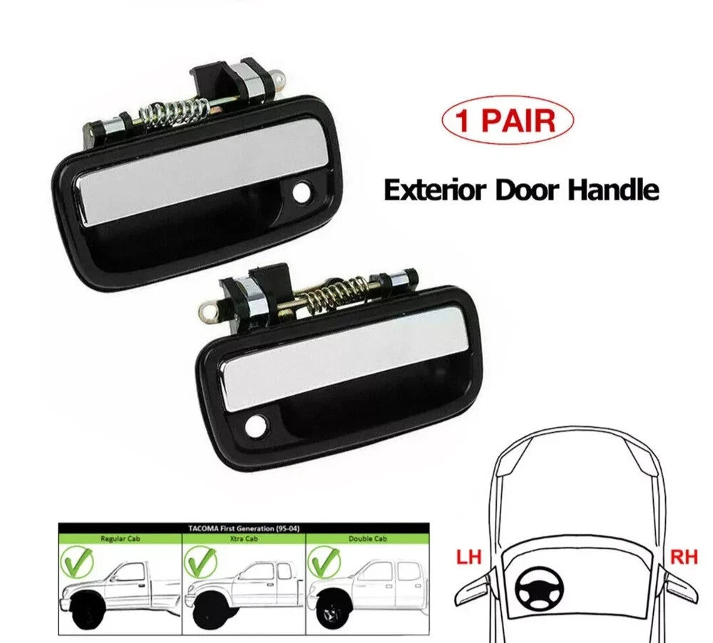 For Toyota Tacoma 1995-04/HILUX 2004-2012 Front Outside Outer Door Handle Pair