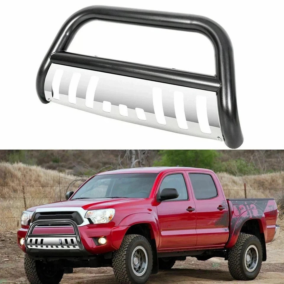 3" Bull Bar Push Bumper Grille Guard for Toyota Tacoma 2005-2015 Black Steel