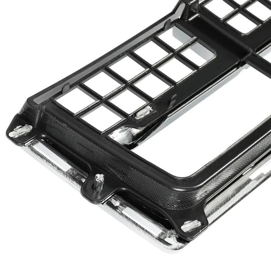 2Pcs Front Bumper Upper & Lower Grille Chrome Grill For Cadillac SRX 2013-2016