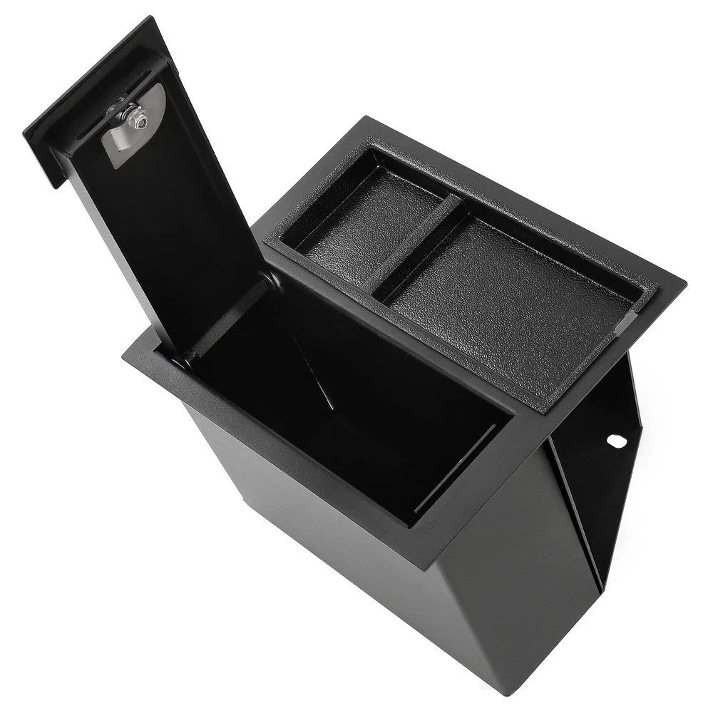 For TOYOTA Tundra 14-2020 2021 Center Console Safe GUN Storage Lock Box W/ TRAY